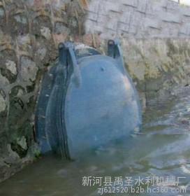 康利DN1800圆玻璃钢拍门与2×2玻璃钢方拍门及5T手摇螺杆启闭机厂家介绍——新河县禹圣水利机械厂